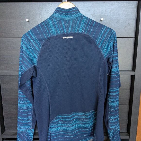 Patagonia Long Sleeve Half Zip Blue Hiking Outdoor Pullover Small - Picture 4 of 6